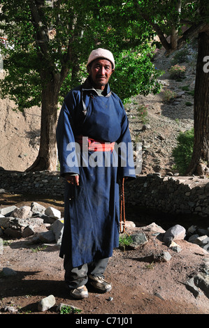 Man on the day of the festival in Hemis Stock Photo