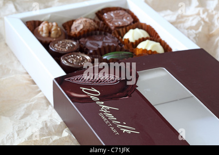 chocolate bonbon assorted Stock Photo