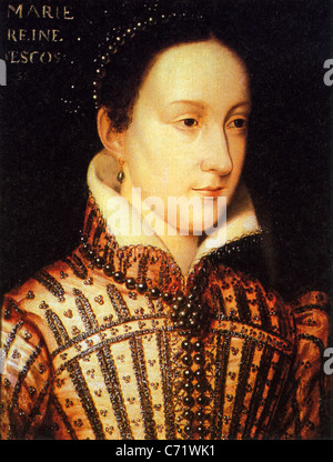 MARY, QUEEN OF SCOTS (1542-1587) queen regnant of Scotland and queen consort of France by unknown artist Stock Photo