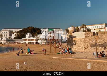 Playa de la Caleta Cadiz Spain Stock Photo