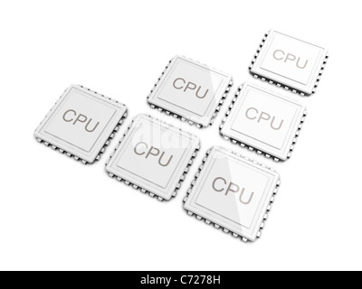 CPU Multicore Stock Photo