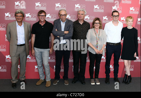 TODD HAYNES DAVID BYRNE DARREN ARONOFSKY ALBA ROHRWACHER JURY PHOTOCALL 68TH VENICE FILM FESTIVAL LIDO VENICE  ITALY 31 A Stock Photo