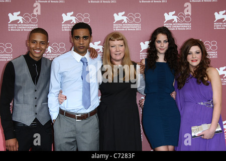 SOLOMON GLAVE & JAMES HOWSON & ANDREA ARNOLD & KAYA SCODELARIO & SHANNON BEER WUTHERING HEIGHTS PHOTOCALL. 68TH VENICE FILM FES Stock Photo