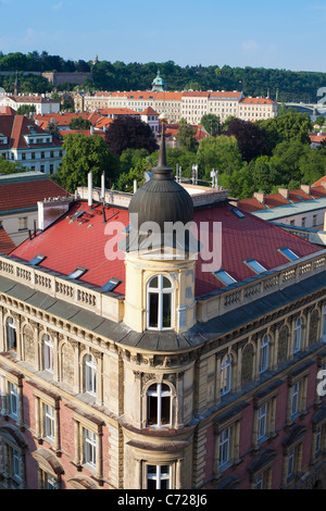 Traditional Czech architecture in the Old Town, Prague, Czech Republic Stock Photo