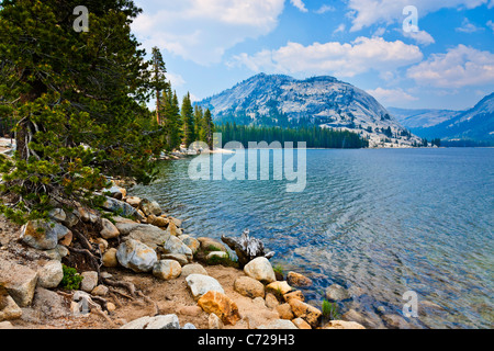 Tenaya Lake, Tioga Road, Yosemite National Park, USA. JMH5290 Stock Photo