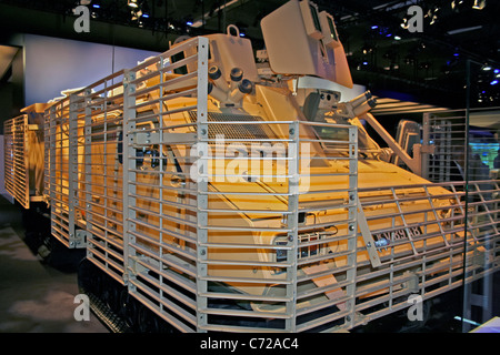 BAE Systems Viking (BvS10) amphibious armoured all-terrain vehicle at the Farnborough International Airshow Stock Photo