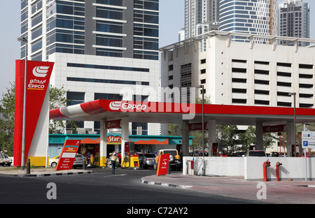 Eppco petrol station in Dubai, United Arab Emirates Stock Photo