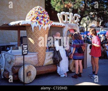 Flintstone Ice-cream kiosk, Universal Studios, Universal City, Los Angeles, California, United States of America Stock Photo