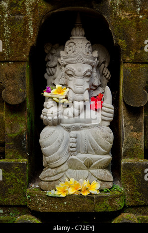 ganesh statue in bali indonesia temple Stock Photo