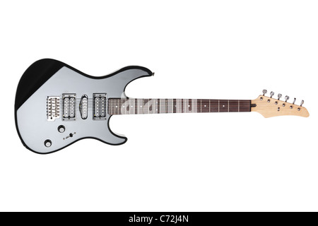 Electric guitar isolated on white background Stock Photo