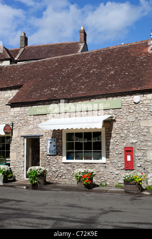 Village Shop Post Office and Cafe Mells Stock Photo