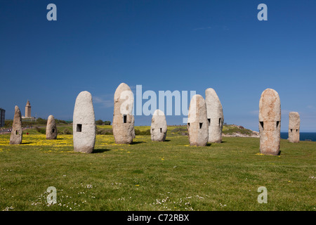 Watchtower of Hercules - Torre de Hercules -, Park of Tower, A Coruña, Galicia, Spain Stock Photo