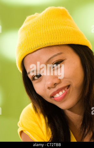 asian girl in studio setting Stock Photo