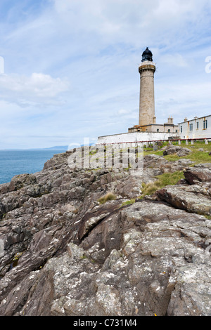 Lighthouse at Ardnamurchan Point (the most westerly part of mainland Britain), Ardnamurchan Peninsula, Lochabar, Scotland, UK Stock Photo