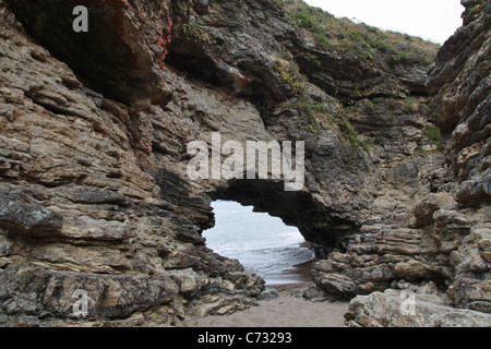 Arch rock in Point Reyes, California. Stock Photo