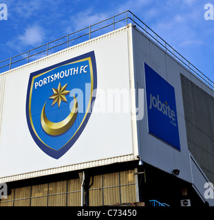 Fratton Park home of Portsmouth Football Club, Frogmore Road, Fratton, Portsmouth, Hampshire, England, UK; Stock Photo