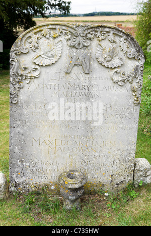 The grave of Agatha Christie in the graveyard at St Marys Church in ...