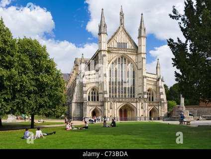 Winchester Cathedral, Winchester, Hampshire, England, UK Stock Photo