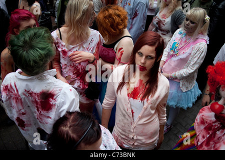 Zombies at Stockholm Zombie Walk 2011 Stock Photo