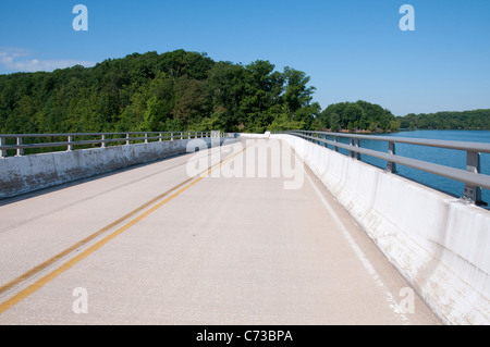 A bridge over Loch Raven Reservoir in Baltimore Maryland USA Stock Photo