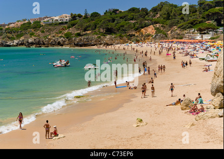Portugal, near Albufeira, Praia da Oura beach in summer Stock Photo