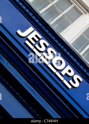 Sign outside a branch of Jessops a British high street photographic retailer Stock Photo