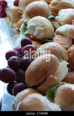 Views of food from a buffet in a five star hotel. Stock Photo