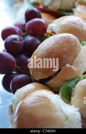 Views of food from a buffet in a five star hotel. Stock Photo