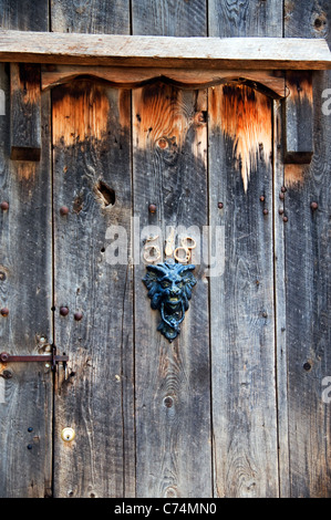 doorway wooden entrance Stock Photo