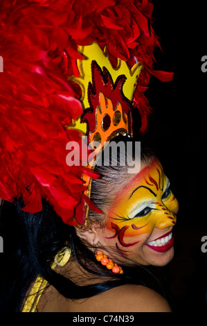 Portrait of a dancer in Cartagena de indias , Colombia Stock Photo