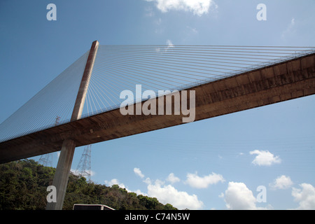 Centennial Brigde over the Panama Canal. Stock Photo