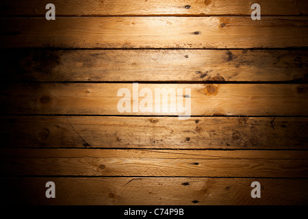 Pine Wood (Deal) Texture with Vignette Stock Photo