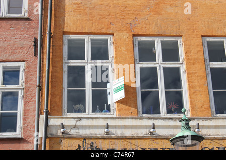 Danish house on sale in Copenhagen Stock Photo