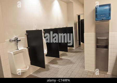A typical public restroom. Stock Photo