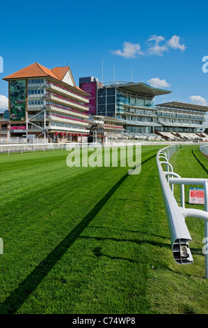 York Racecourse and stand grandstand in summer Knavesmire York North Yorkshire England UK United Kingdom GB Great Britain Stock Photo