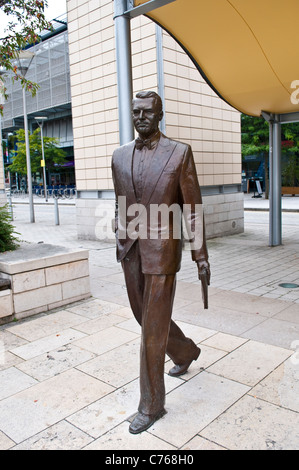 Statue of Cary Grant, Millennium Square, Harbourside, Bristol, UK Stock Photo