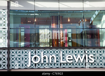 Westfield Stratford City shopping centre, London  - John Lewis Stock Photo