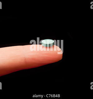 Benzo Fury pellet or pill, (6-APB)  Sold as a  'research chemical' its a analogue of the illegal drug MDMA Stock Photo