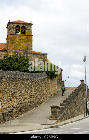 Church of Santa Maria da Atalaia - Laxe, Galicia, Spain Stock Photo
