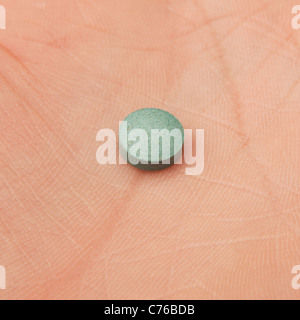 Benzo Fury pellet or pill, (6-APB)  Sold as a  'research chemical' its a analogue of the illegal drug MDMA Stock Photo