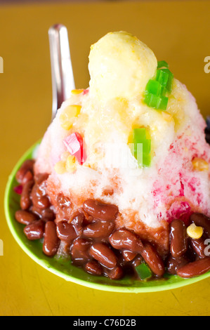 Ice Kacang, ice blended desserts in malaysia. Stock Photo
