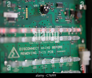 Mains PCB Fire Control Electrical Connections  Solid State Components Stock Photo