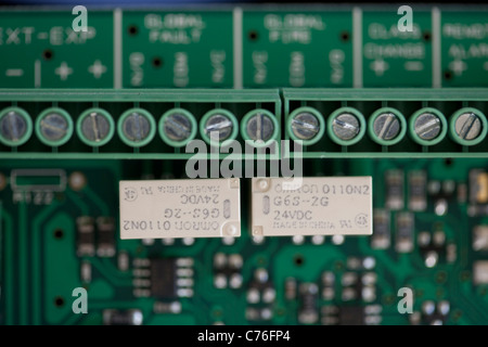 Mains PCB Fire Control Electrical Connections  Solid State Components Stock Photo