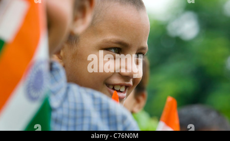 School boy smiling Stock Photo