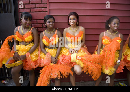 2011; West Indian/Caribbean Kiddies Parade, Crown Heights, Brooklyn, New York. Stock Photo