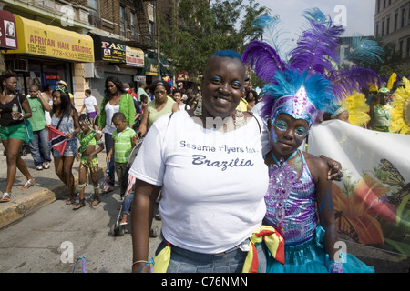 2011; West Indian/Caribbean Kiddies Parade, Crown Heights, Brooklyn, New York. Stock Photo