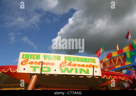 fun fair at anglesey county agricultural show, wales, uk 2011 Stock Photo