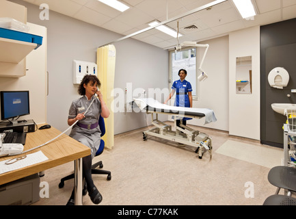 Chelsea and Westminster Hospital - Lower Ground Floor Outpatients Department. Stock Photo