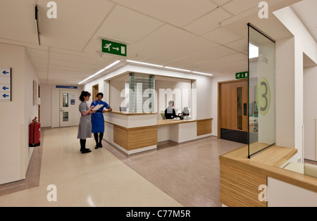 Chelsea and Westminster Hospital - Lower Ground Floor Outpatients Department. Stock Photo