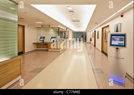 Chelsea and Westminster Hospital - Lower Ground Floor Outpatients Department. Stock Photo